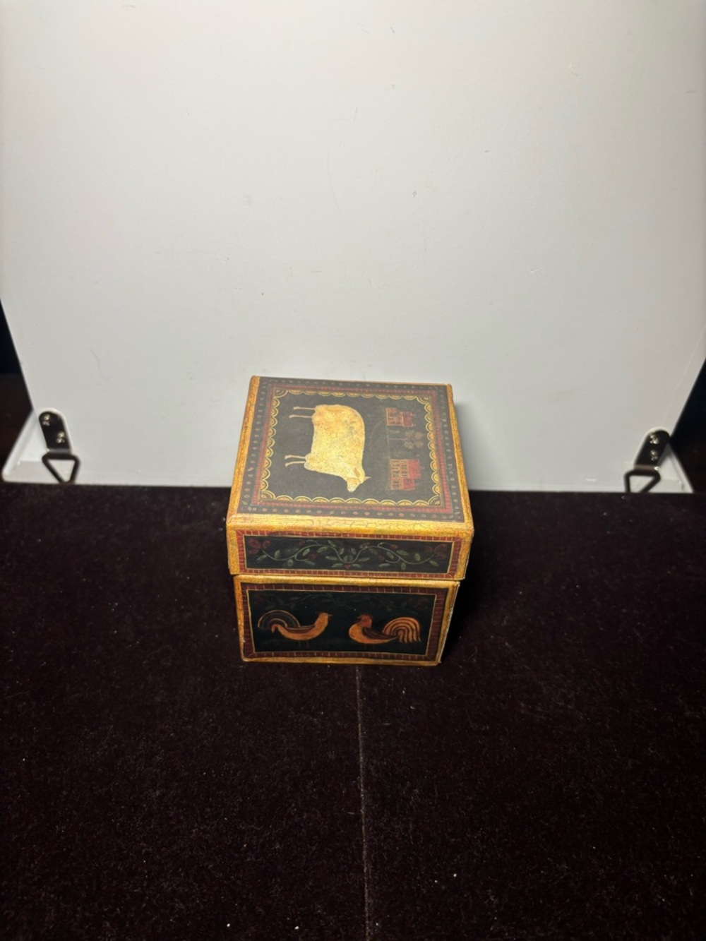 Farmhouse Nested Storage Boxes - Rust and Black - Picture 11 of 13